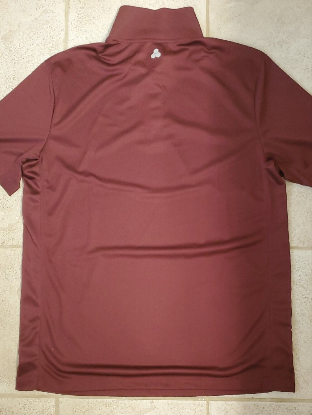 Men's Performance Polo in Maroon, TEK GEAR - Picture 4 of 4